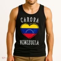 Venezuela Flag Heart Carora City Tank Top thumb 3
