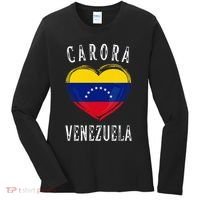 Venezuela Flag Heart Carora City Women's Long Sleeve Shirt thumb 0