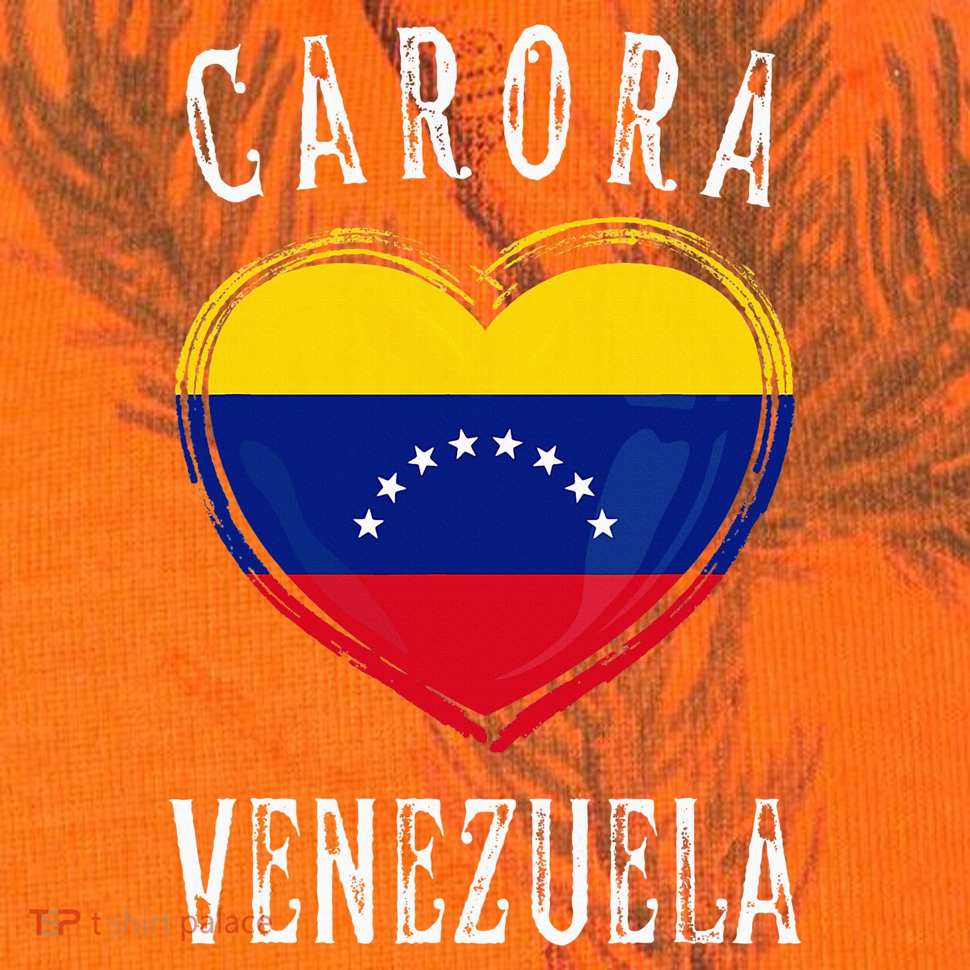 Venezuela Flag Heart Carora City Kati Licensed 12" Camo Cuffed Beanie