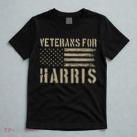 Veterans For Harris 2024 Military Vets Kamala Harris T-Shirt thumb 5