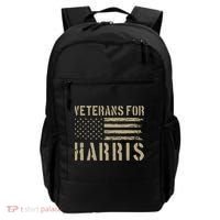 Veterans For Harris 2024 Military Vets Kamala Harris Backpack thumb 0