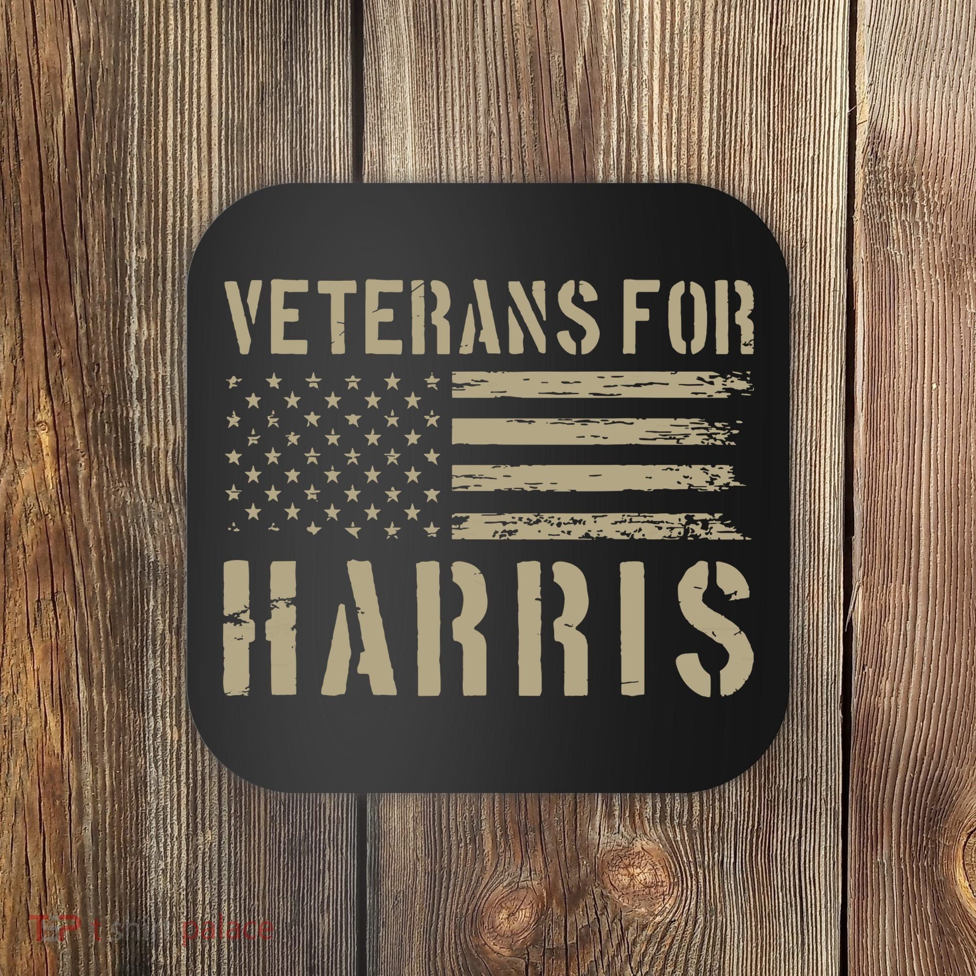 Veterans For Harris 2024 Military Vets Kamala Harris Coaster