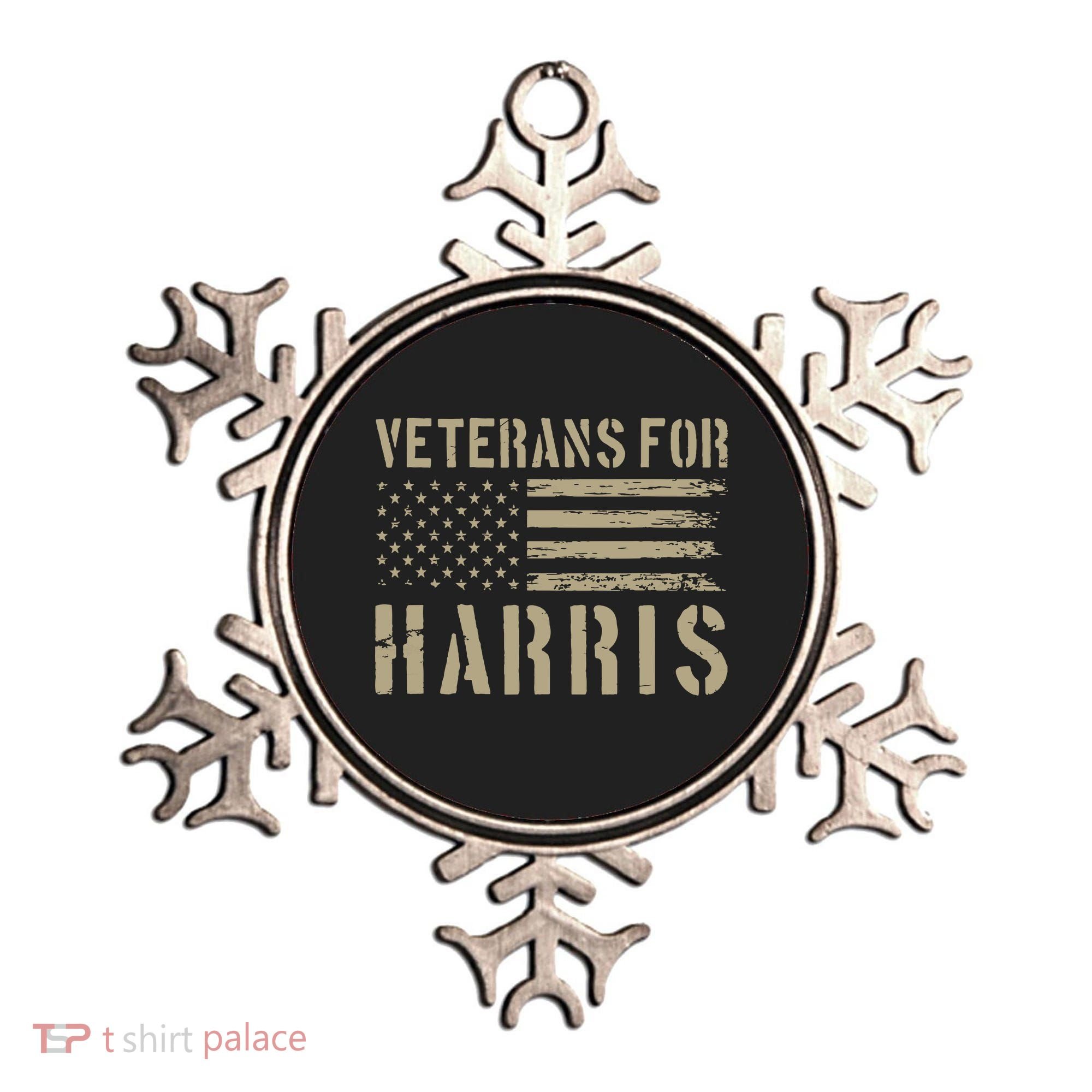 Veterans For Harris 2024 Military Vets Kamala Harris Ornament