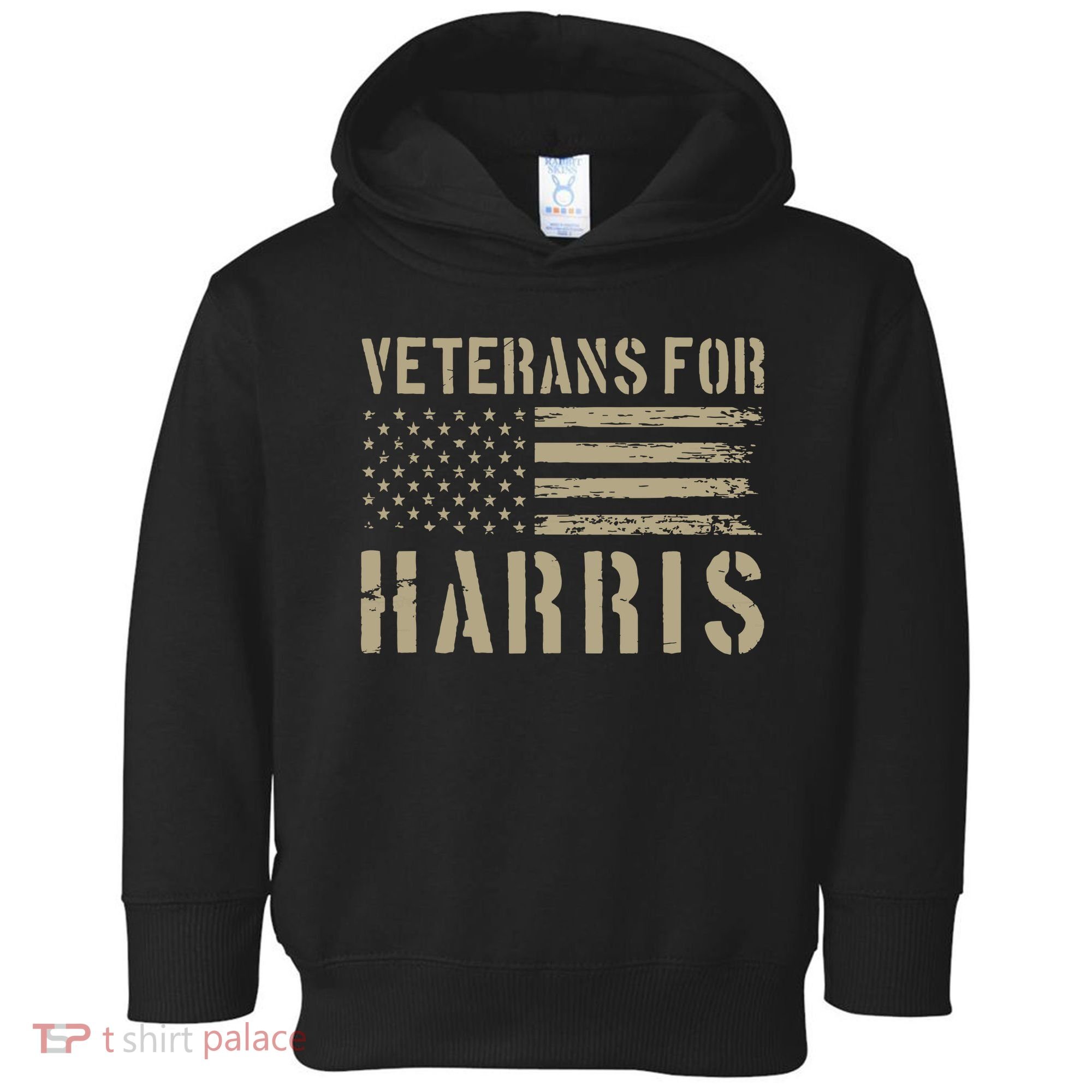 Veterans For Harris 2024 Military Vets Kamala Harris Toddler Hoodie