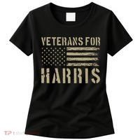 Veterans For Harris 2024 Military Vets Kamala Harris Women's T-Shirt thumb 0