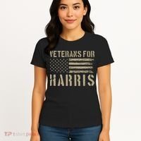 Veterans For Harris 2024 Military Vets Kamala Harris Women's T-Shirt thumb 4