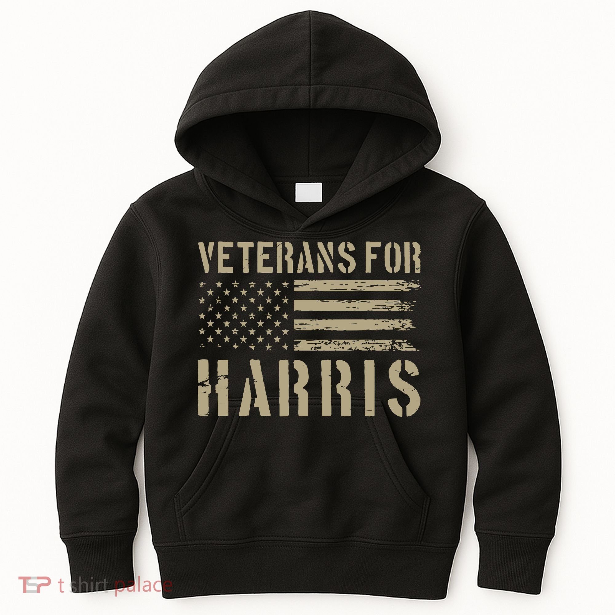 Veterans For Harris 2024 Military Vets Kamala Harris Kids Hoodie