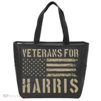 Veterans For Harris 2024 Military Vets Kamala Harris Tote Bag thumb 0