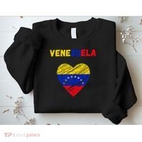 Venezuela Flag Holiday Venezuela Heart Venezuelan Flag Sweatshirt thumb 2