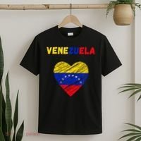 Venezuela Flag Holiday Venezuela Heart Venezuelan Flag T-Shirt thumb 2