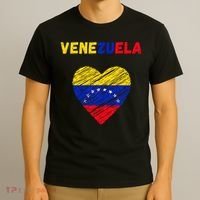 Venezuela Flag Holiday Venezuela Heart Venezuelan Flag T-Shirt thumb 3