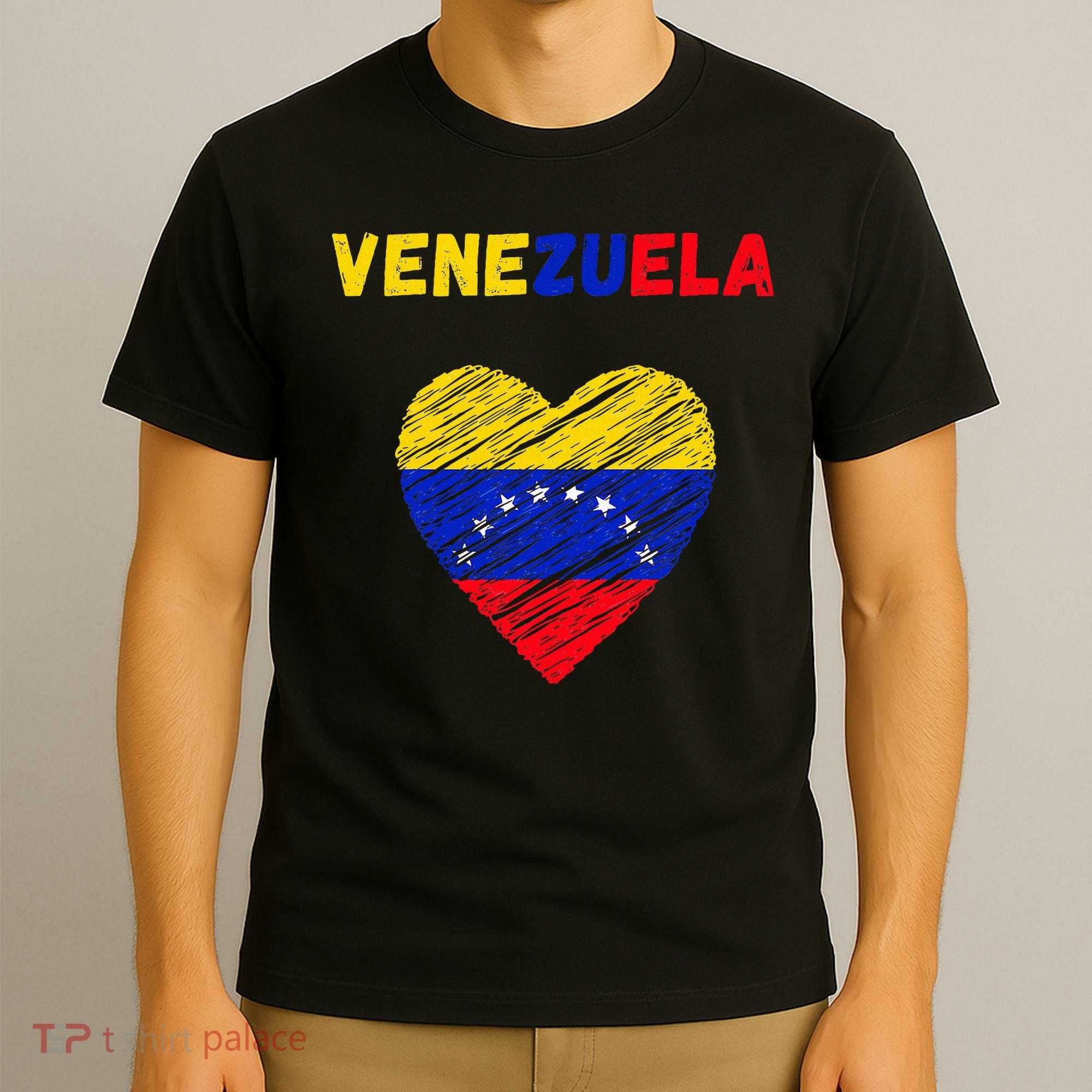 Venezuela Flag Holiday Venezuela Heart Venezuelan Flag T-Shirt