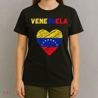 Venezuela Flag Holiday Venezuela Heart Venezuelan Flag T-Shirt thumb 4