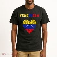 Venezuela Flag Holiday Venezuela Heart Venezuelan Flag Tall T-Shirt thumb 2