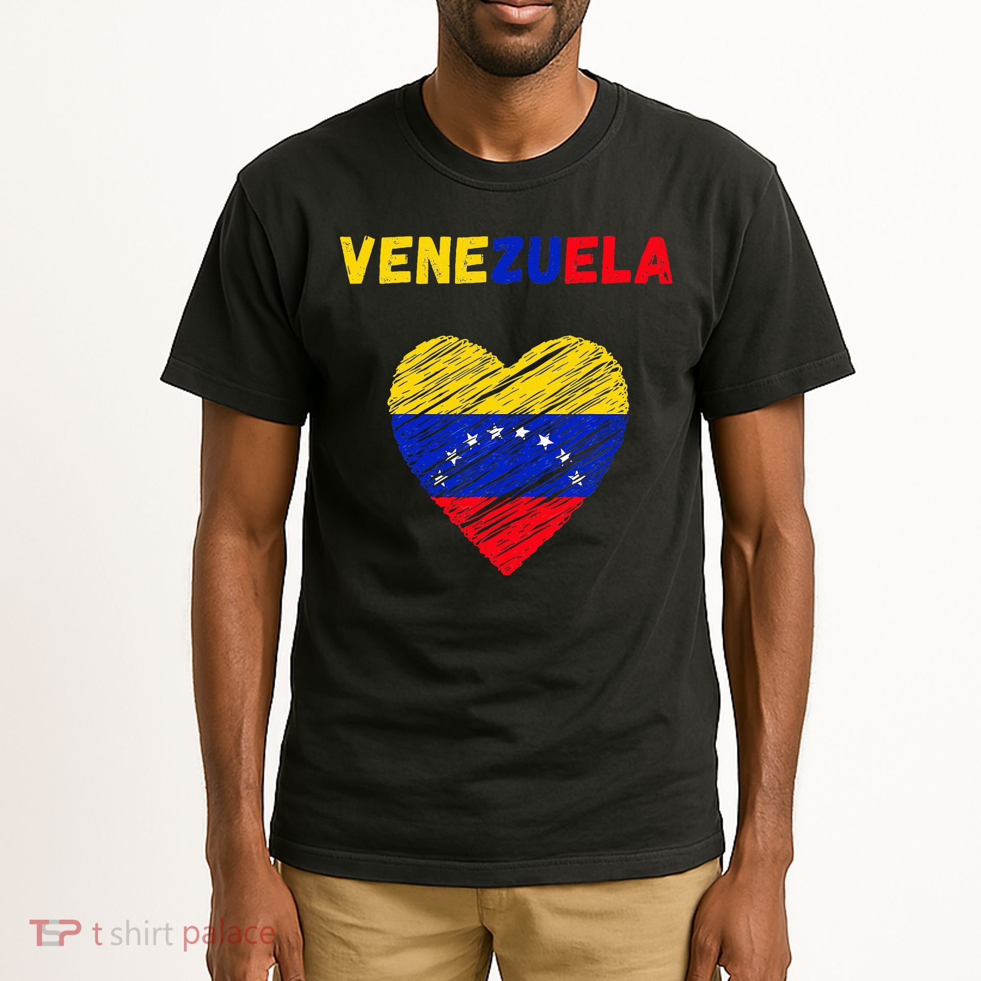 Venezuela Flag Holiday Venezuela Heart Venezuelan Flag Tall T-Shirt