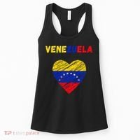 Venezuela Flag Holiday Venezuela Heart Venezuelan Flag Women's Tank Top thumb 0
