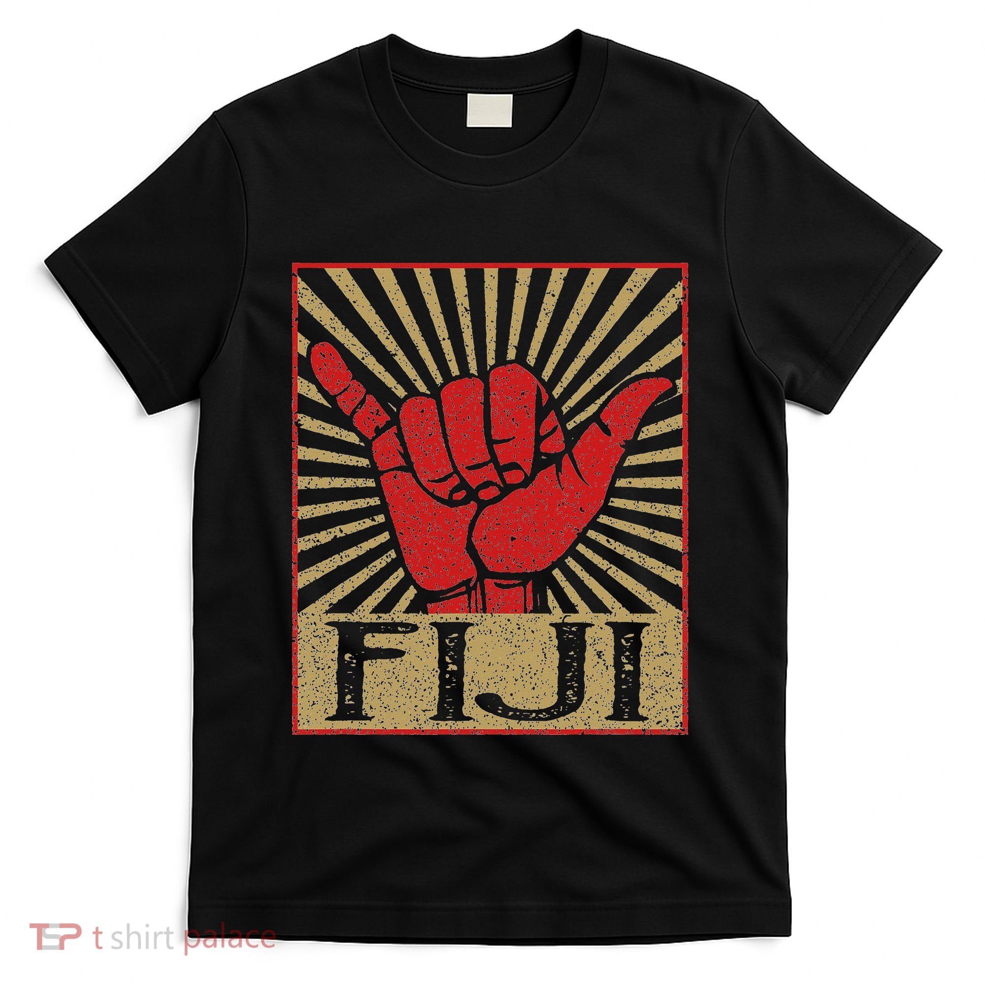 Vintage Fiji Island Surfer Retro Souvenir T-Shirt