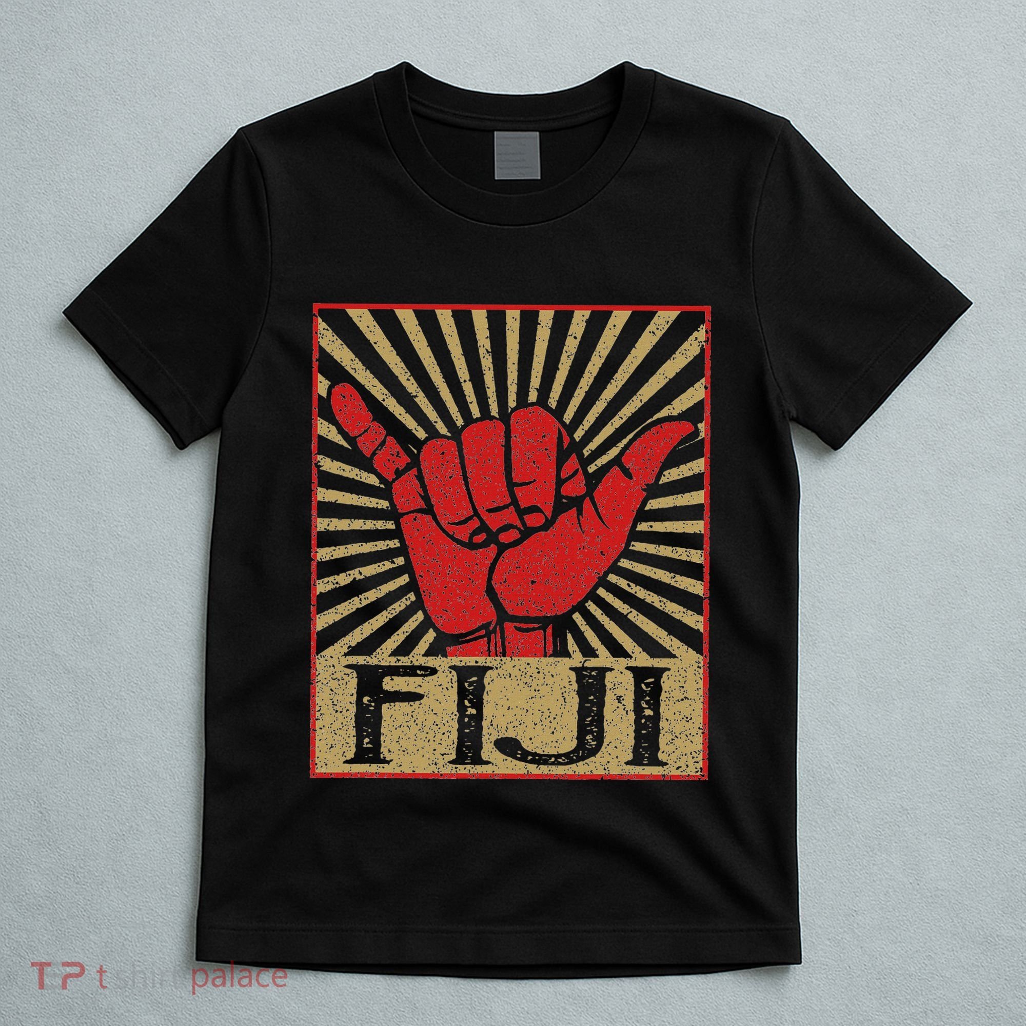 Vintage Fiji Island Surfer Retro Souvenir T-Shirt