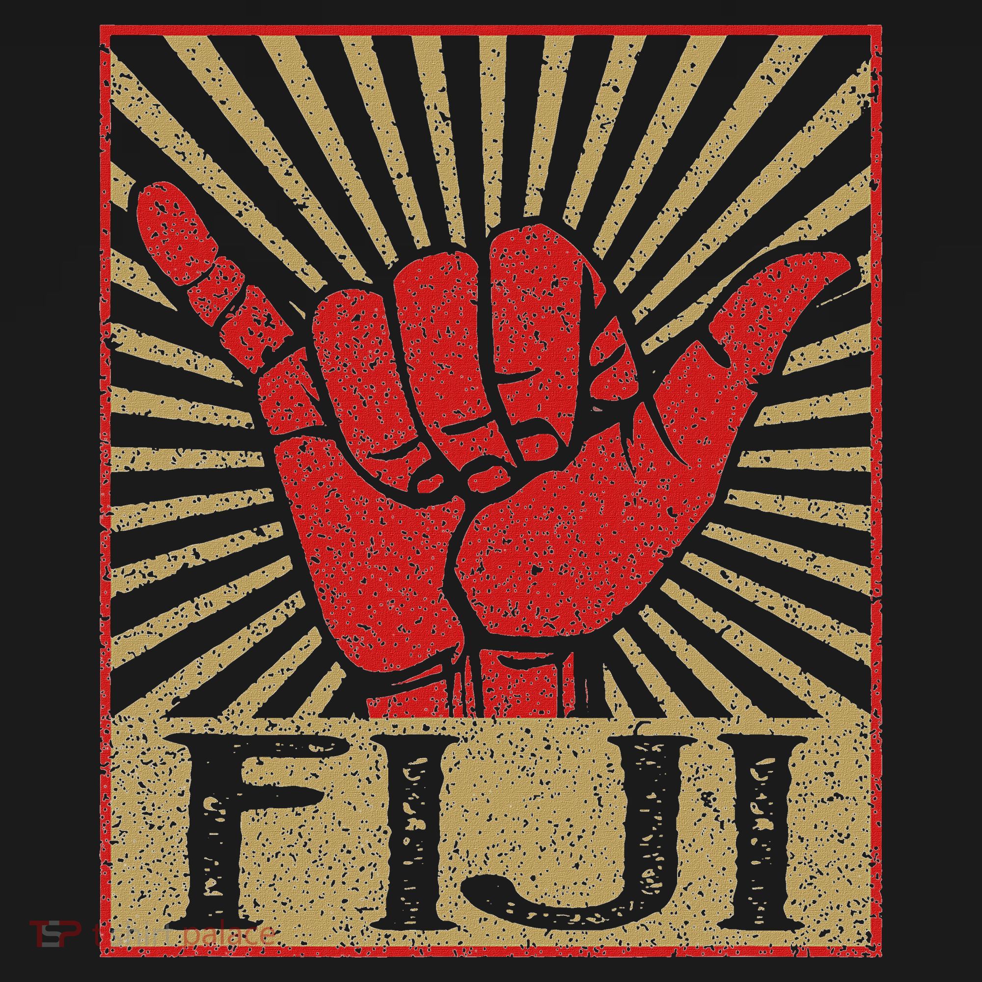 Vintage Fiji Island Surfer Retro Souvenir T-Shirt