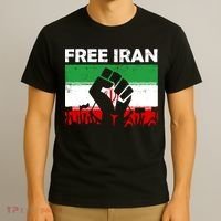 Vintage Free Iran Stand With Women Iranian Flag Raised Hand T-Shirt thumb 3
