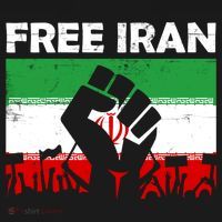 Vintage Free Iran Stand With Women Iranian Flag Raised Hand T-Shirt thumb 7
