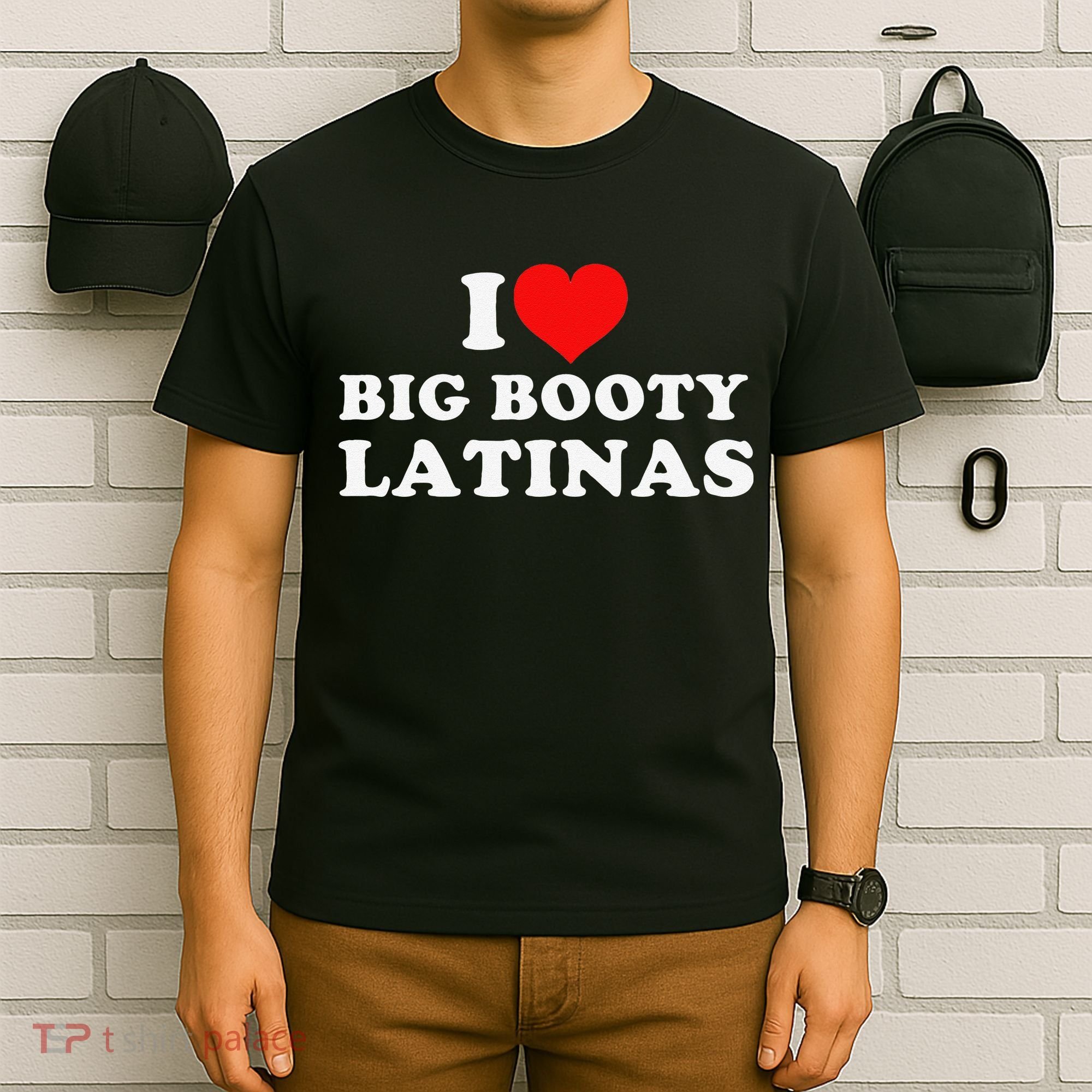 Valentine Funny I Love Boobies Heart Souvenir T-Shirt