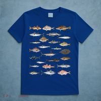 Vintage Fish Identification Chart Fishing T-Shirt thumb 5