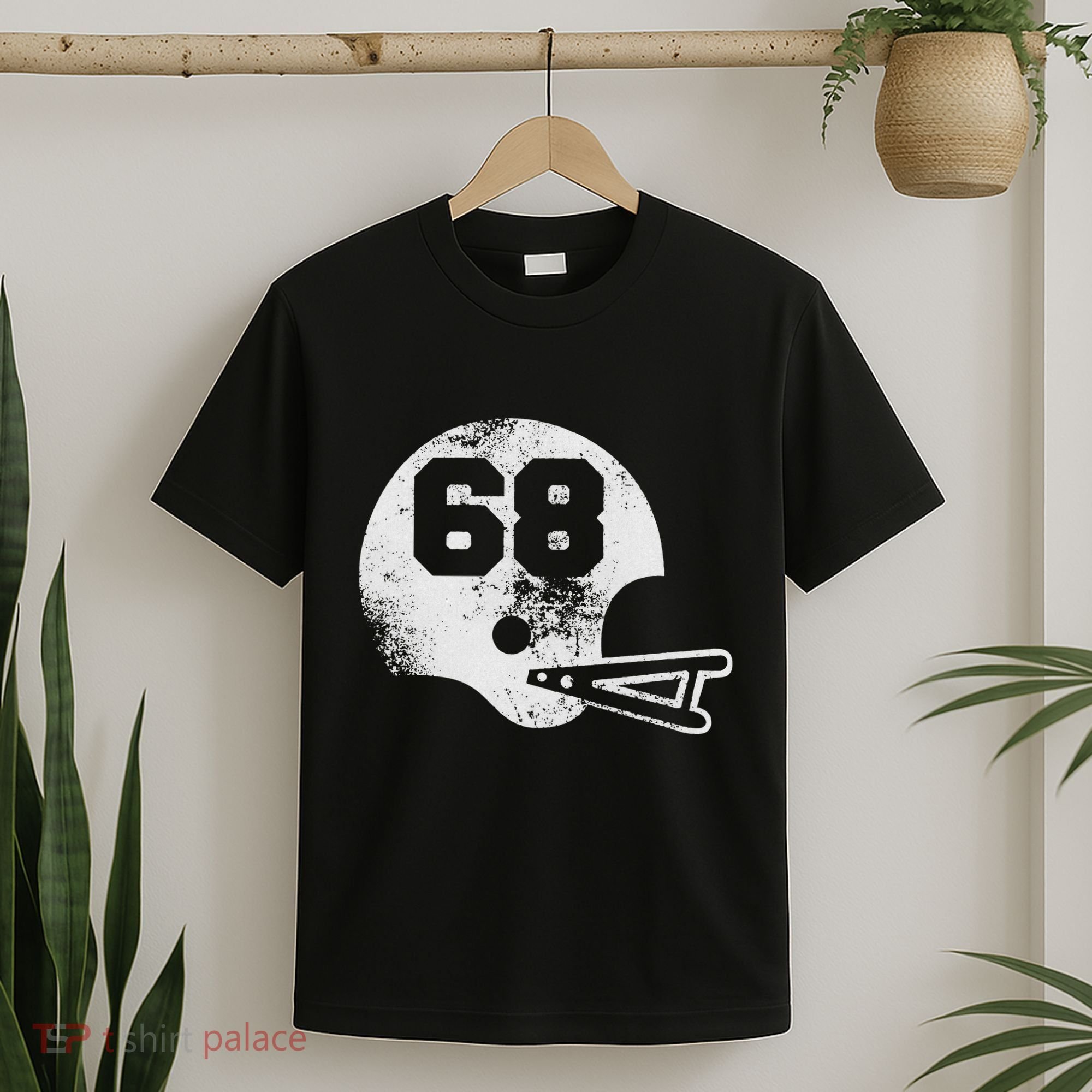 Vintage Football Jersey Number 68 Player Number T-Shirt