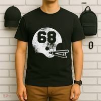 Vintage Football Jersey Number 68 Player Number T-Shirt thumb 6