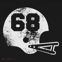 Vintage Football Jersey Number 68 Player Number T-Shirt thumb 7