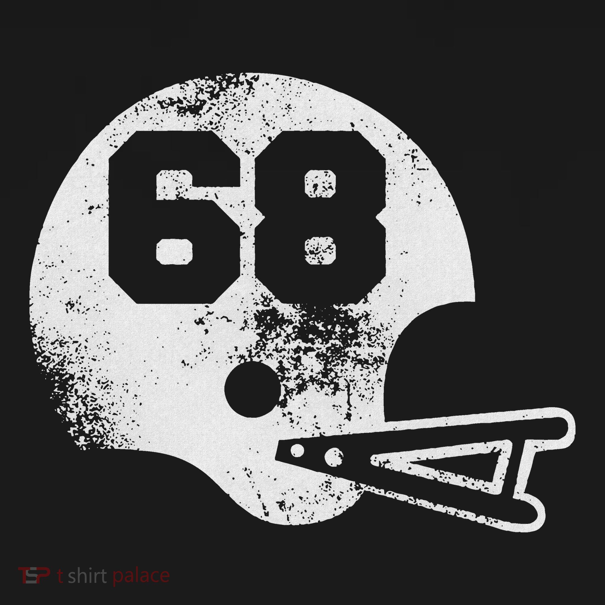 Vintage Football Jersey Number 68 Player Number T-Shirt