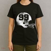 Vintage Football Jersey Number 99 Player Number T-Shirt thumb 4