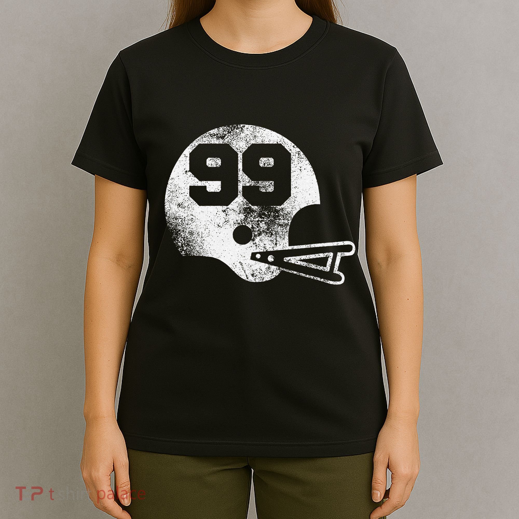 Vintage Football Jersey Number 99 Player Number T-Shirt
