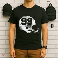 Vintage Football Jersey Number 99 Player Number T-Shirt thumb 6