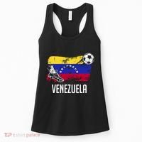 Venezuela Flag Jersey Venezuelan Soccer Team Venezuelan Women's Tank Top thumb 0