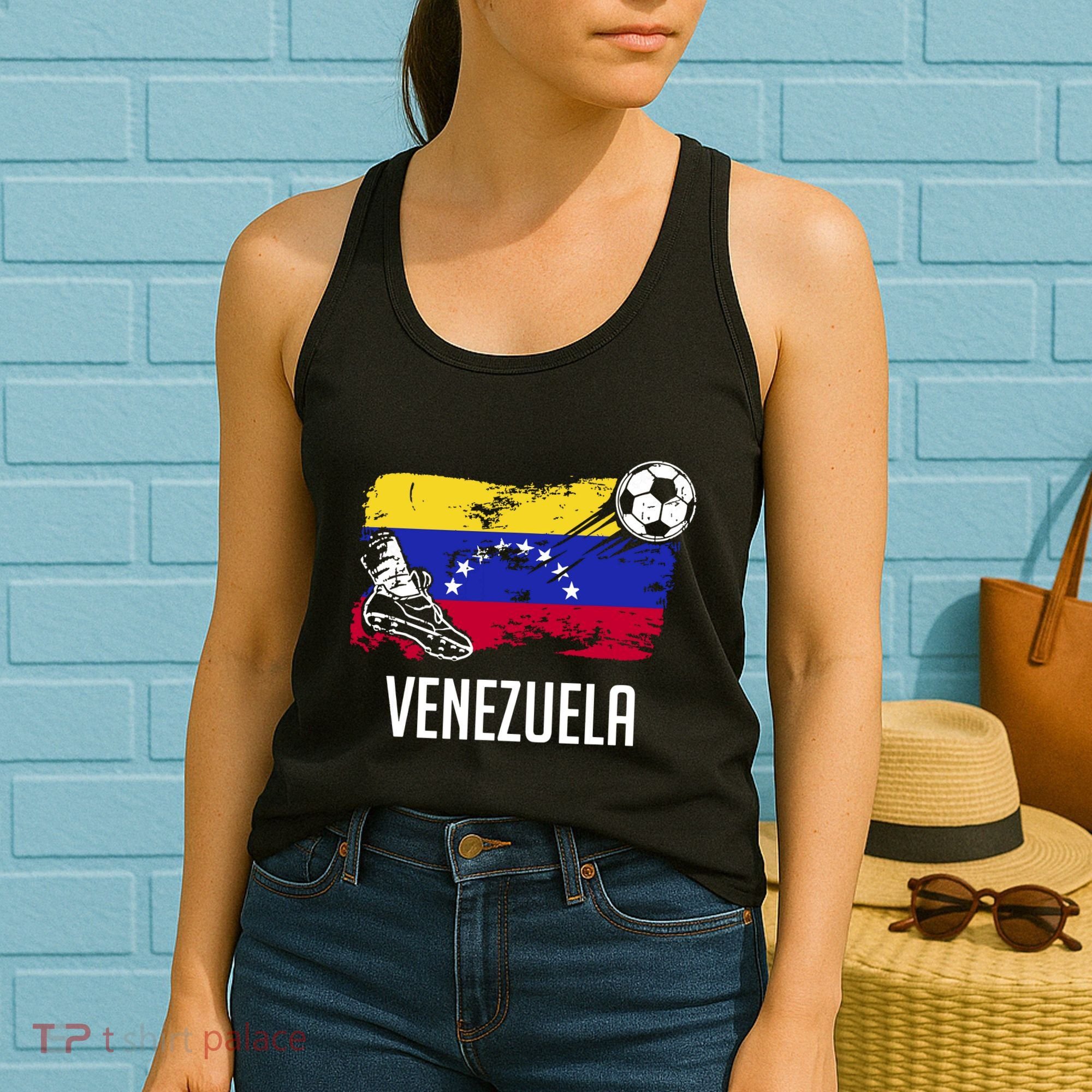 Venezuela Flag Jersey Venezuelan Soccer Team Venezuelan Women's Tank Top