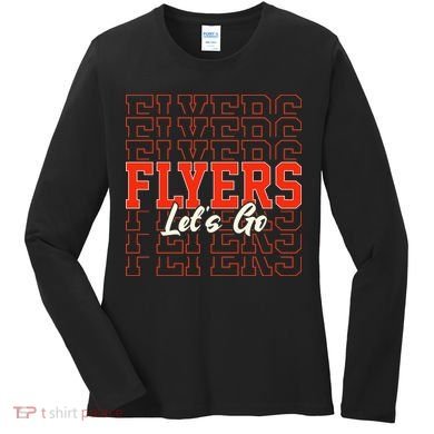 Vintage Flyers Lets Go  Women's Long Sleeve Shirt