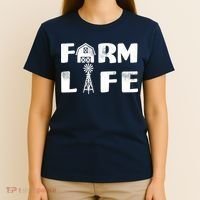 Vintage Farm Life, Man I Love Farming T-Shirt thumb 4