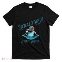 Vintage Funny Lickalottapus Is My Spirit Animal Lovers Meme T-Shirt thumb 0