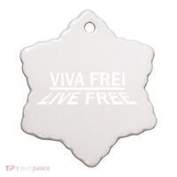 Viva Frei Live Free Ceramic Ornament thumb 0