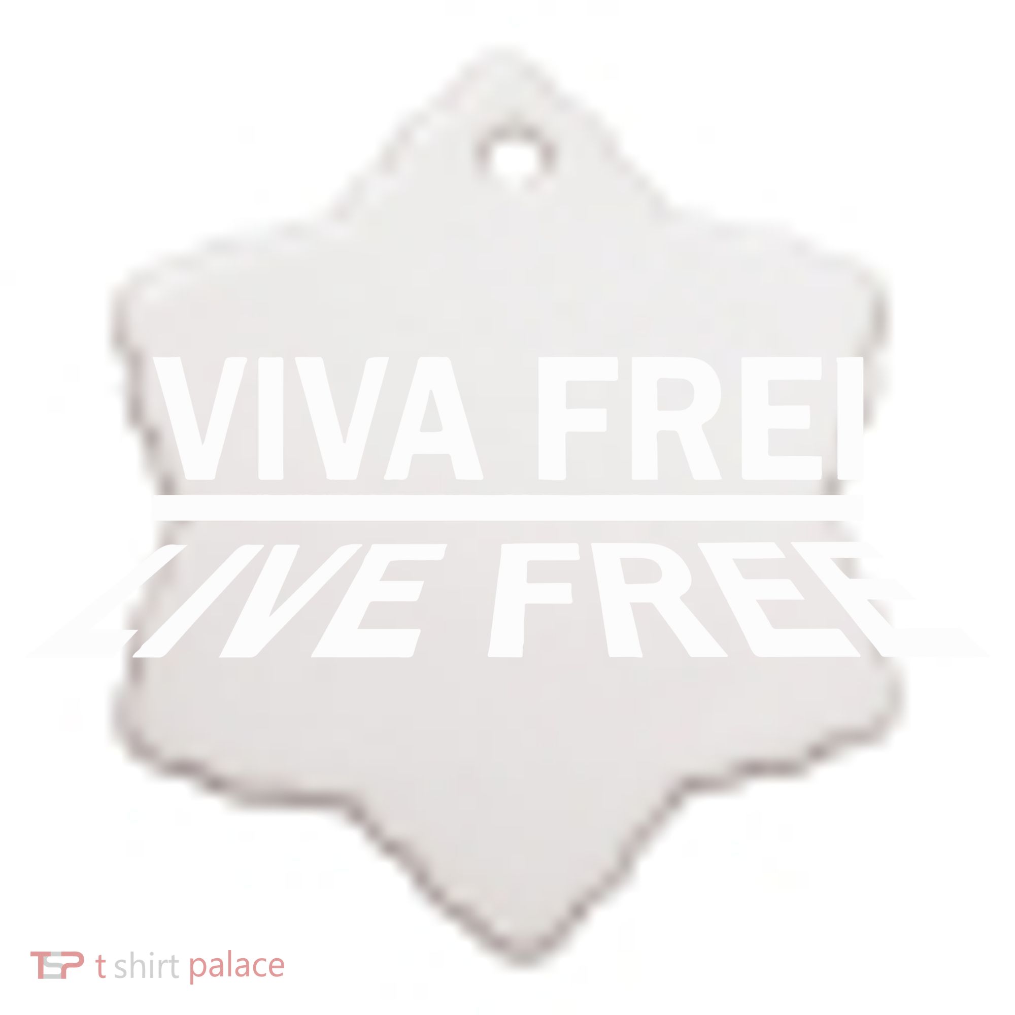 Viva Frei Live Free Ceramic Ornament