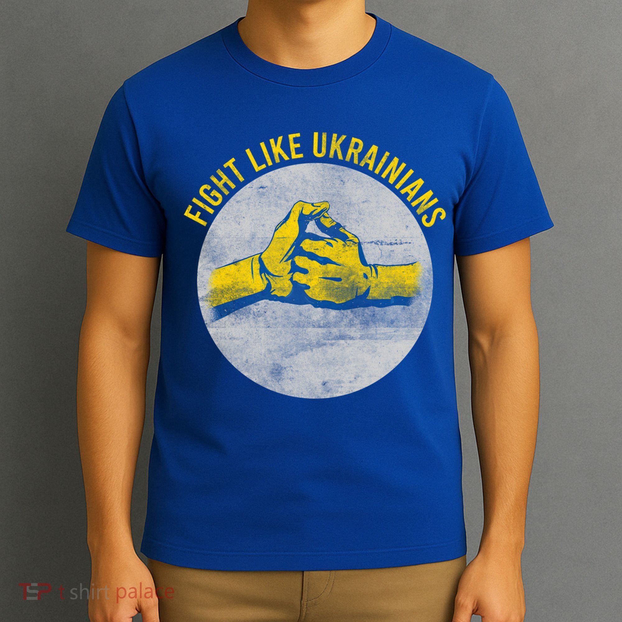 Vintage Fight Like Ukrainians Flag Gift T-Shirt