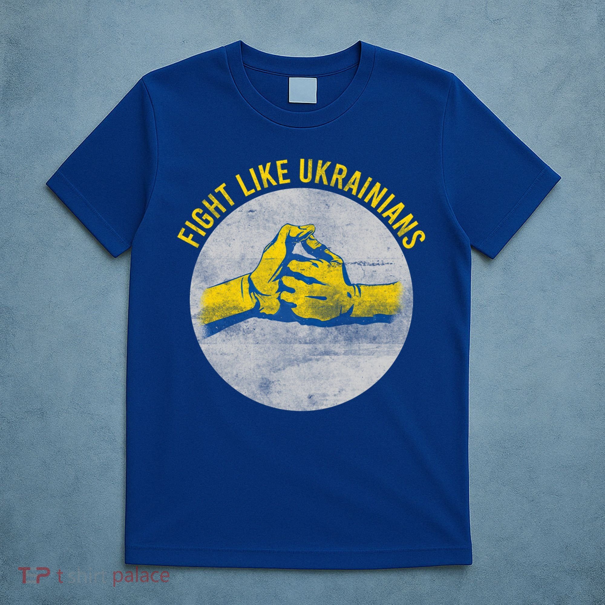 Vintage Fight Like Ukrainians Flag Gift T-Shirt