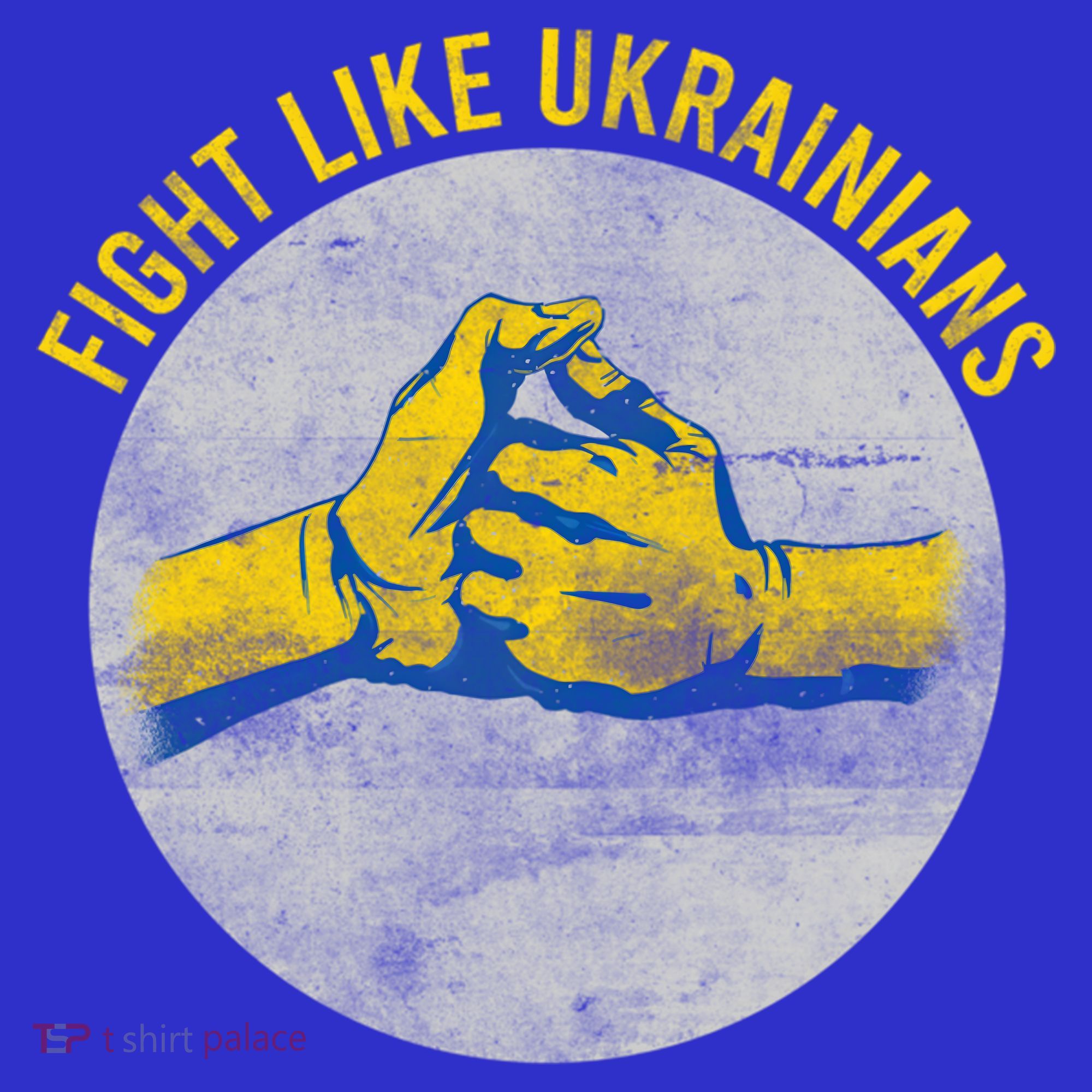 Vintage Fight Like Ukrainians Flag Gift T-Shirt
