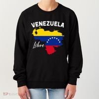 Venezuela Flag Map Proud American Venezuelan Venezuela Libre Women's Sweatshirt thumb 0