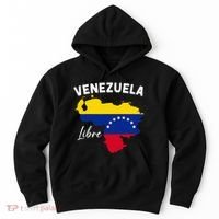 Venezuela Flag Map Proud American Venezuelan Venezuela Libre Hoodie thumb 0