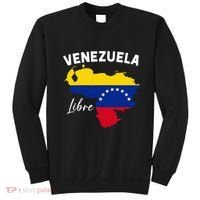 Venezuela Flag Map Proud American Venezuelan Venezuela Libre Sweatshirt thumb 0