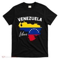 Venezuela Flag Map Proud American Venezuelan Venezuela Libre T-Shirt thumb 0
