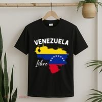Venezuela Flag Map Proud American Venezuelan Venezuela Libre T-Shirt thumb 2