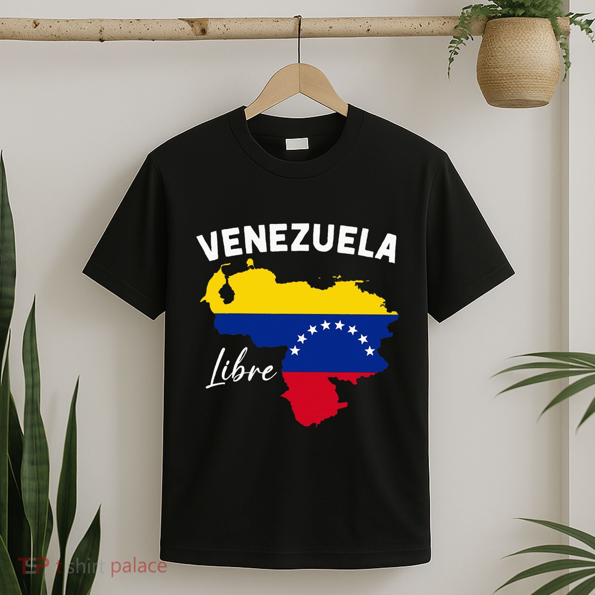 Venezuela Flag Map Proud American Venezuelan Venezuela Libre T-Shirt